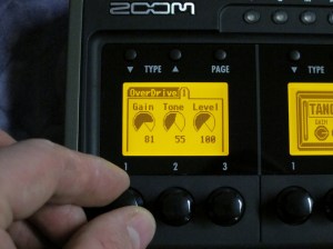 Zoom G3 - easy effect editing