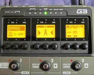 Zoom G3 - tuner