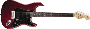 American Standard Hand Stained Ash Stratocaster HSH – Wine Red