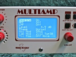 DV Mark Multiamp – parameter view Speaker