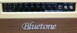 Bluetone Princeton Reverb – control panel