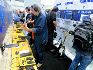 Guitarists checking out the new Boss GP-10