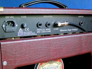 Bluetone Black Prince Reverb – back panel